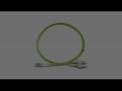 Εσωτερικό LC προς SC Duplex Multimode 9/125 OM5 OFNR Δαχτυλίδη οπτικής ινών 2.0mm Lime Green Jacket