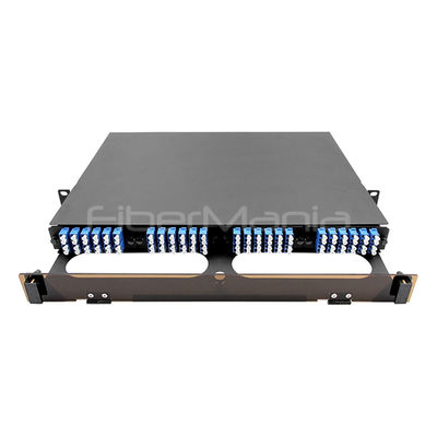 1U 19 Inch 96 Cores MTP-12 Male MPO Patch Panel for High Density Fiber Optic Networks