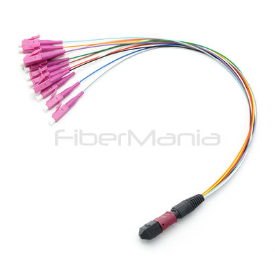 MTP to LC MPO Fanout Cable with Corning ClearCurve® Fiber and Plug and Play Ready for High Performance