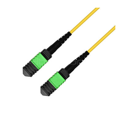 MTP Jumper MPO Trunk Patch Cord 1m (3ft) with 0.35dB Max and OM4 50/125μm for High-Speed Data Transmission