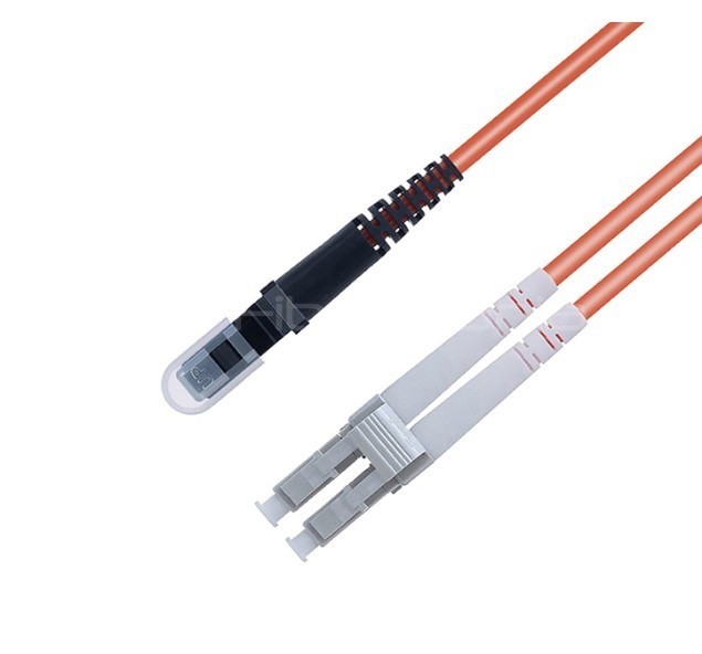 1M LC to MTRJ Duplex OM1 62.5/125 Multimode Fiber Patch Cord, 3.0mm, OFNR – Orange